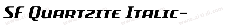 SF Quartzite Italic字体转换